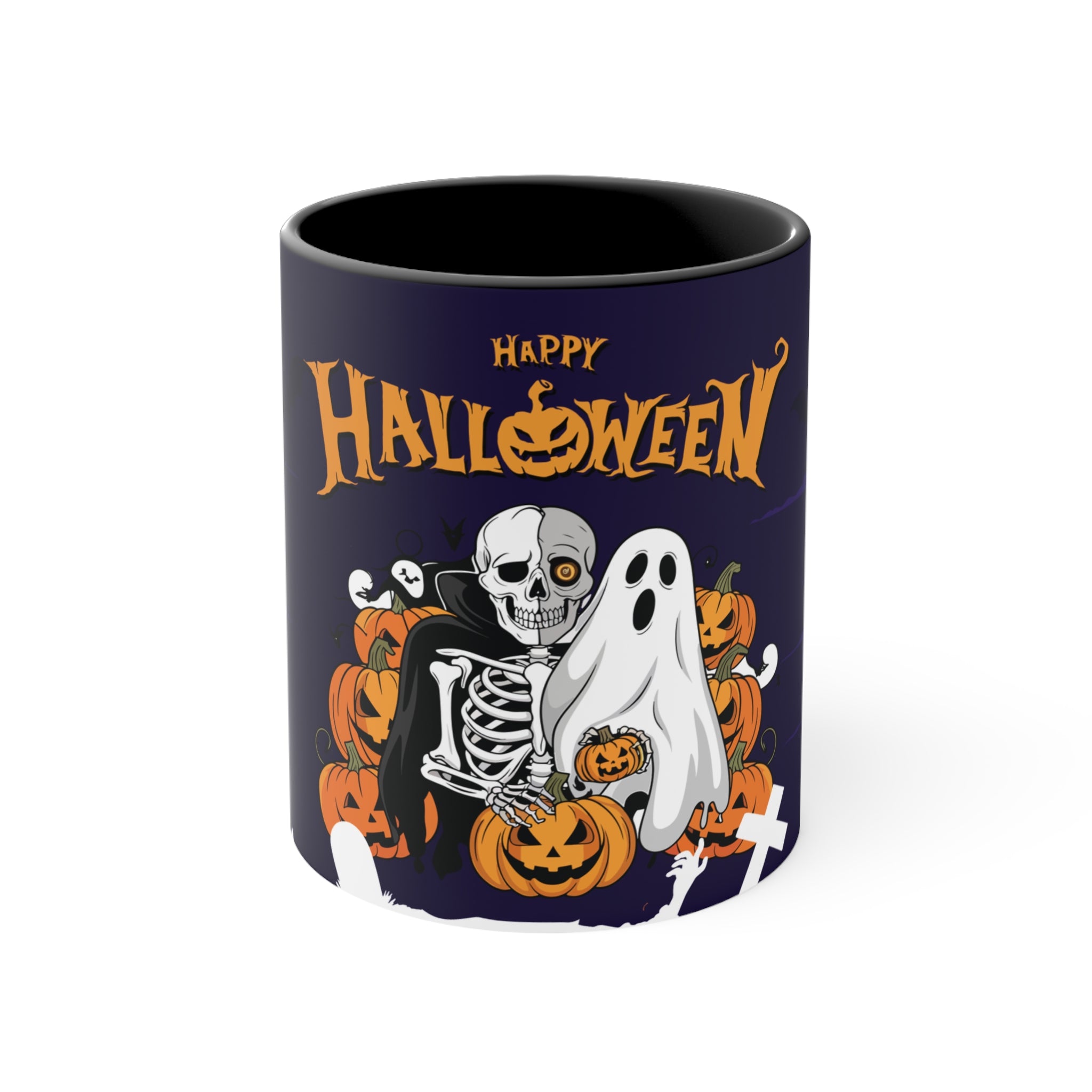 Halloween is Better with Skeleton | Colorful Accent Mugs